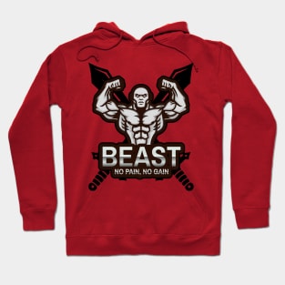 Beast no pain, no gain Hoodie